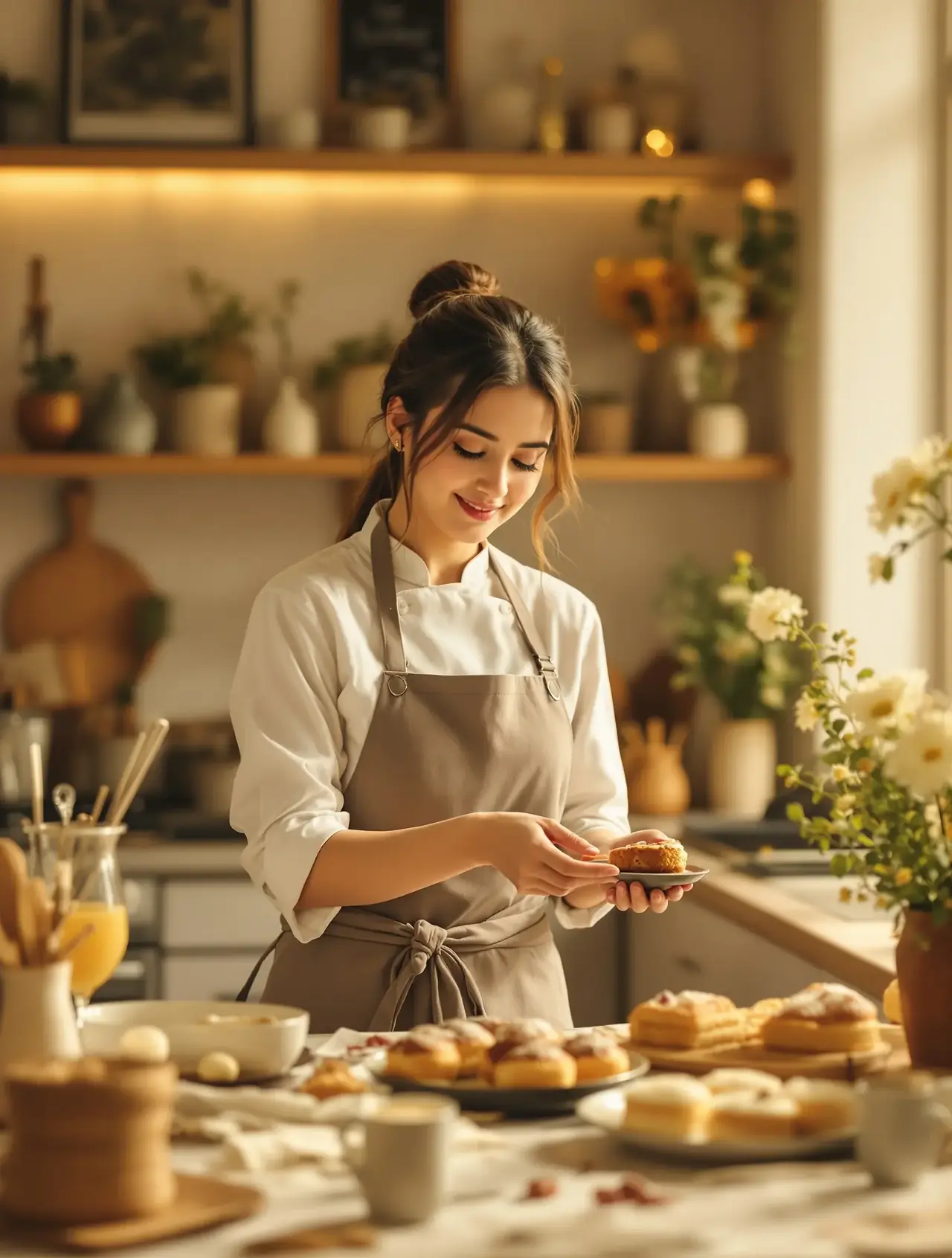 黄果短剧APP《厨房里的甜味恋爱》封面